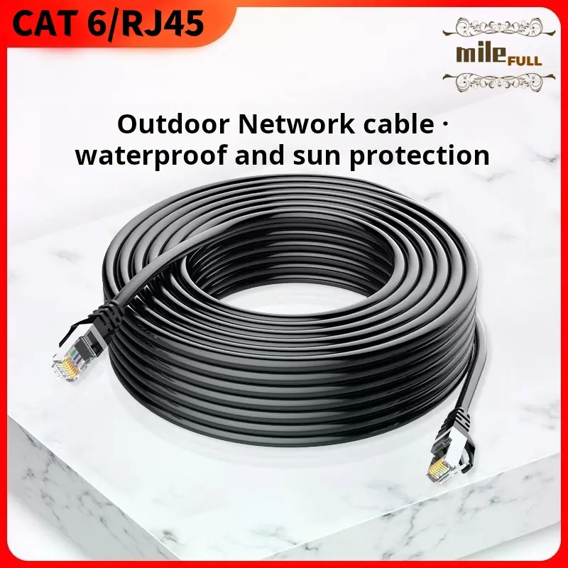 Milefull Cat6 Lan Cable 3M/5M/10M/20M/ Cat6E UTP Lan Cable Patch Cord Cable with RJ45 CAT6E Computer broadband router connection cable Gigabit Ethernet T568B