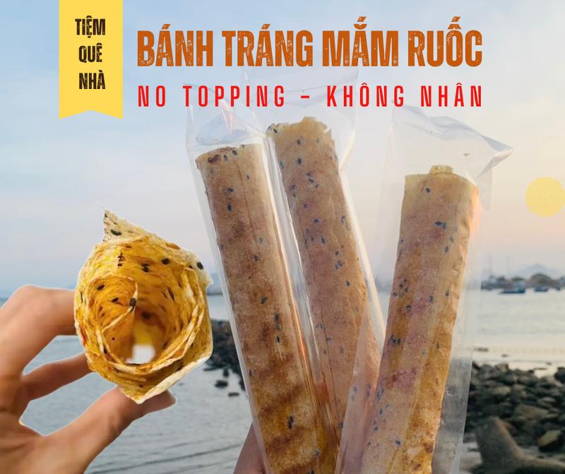 NO TOPPING - Bánh tráng nướng mắm ruốc - Đặc sản Phan Rang - Tiệm Quê Nhà - Ăn…
