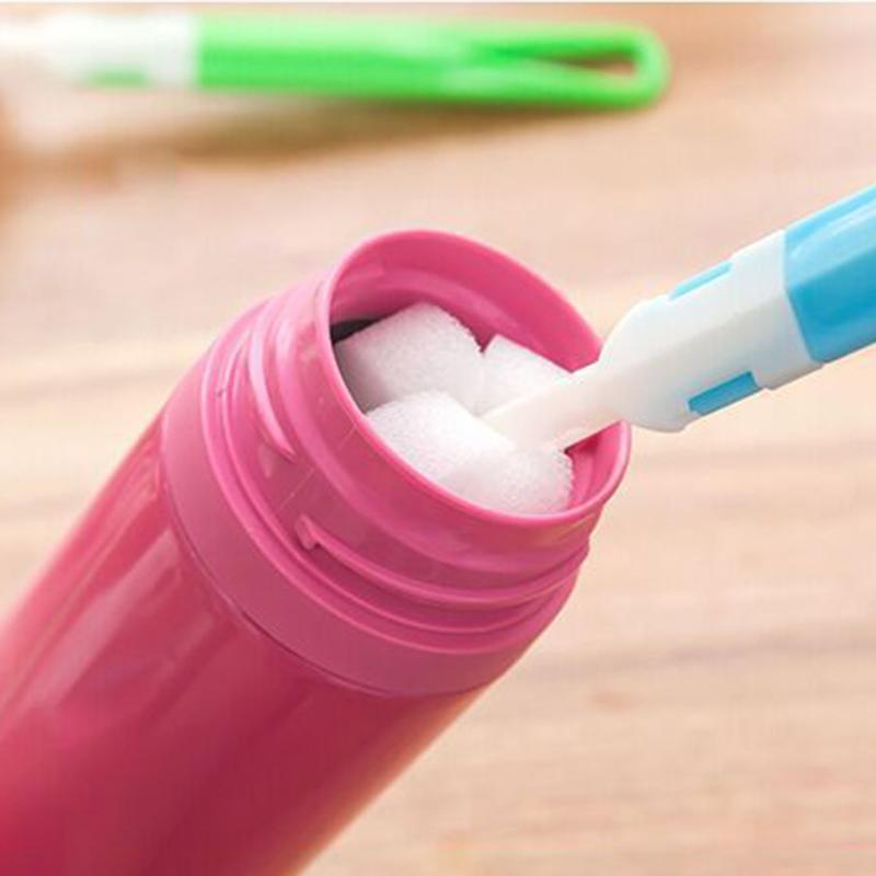 Product Introduction of Baby bottle brush Sponge Glass Cup Milk Bottle Cleaning Brush 1