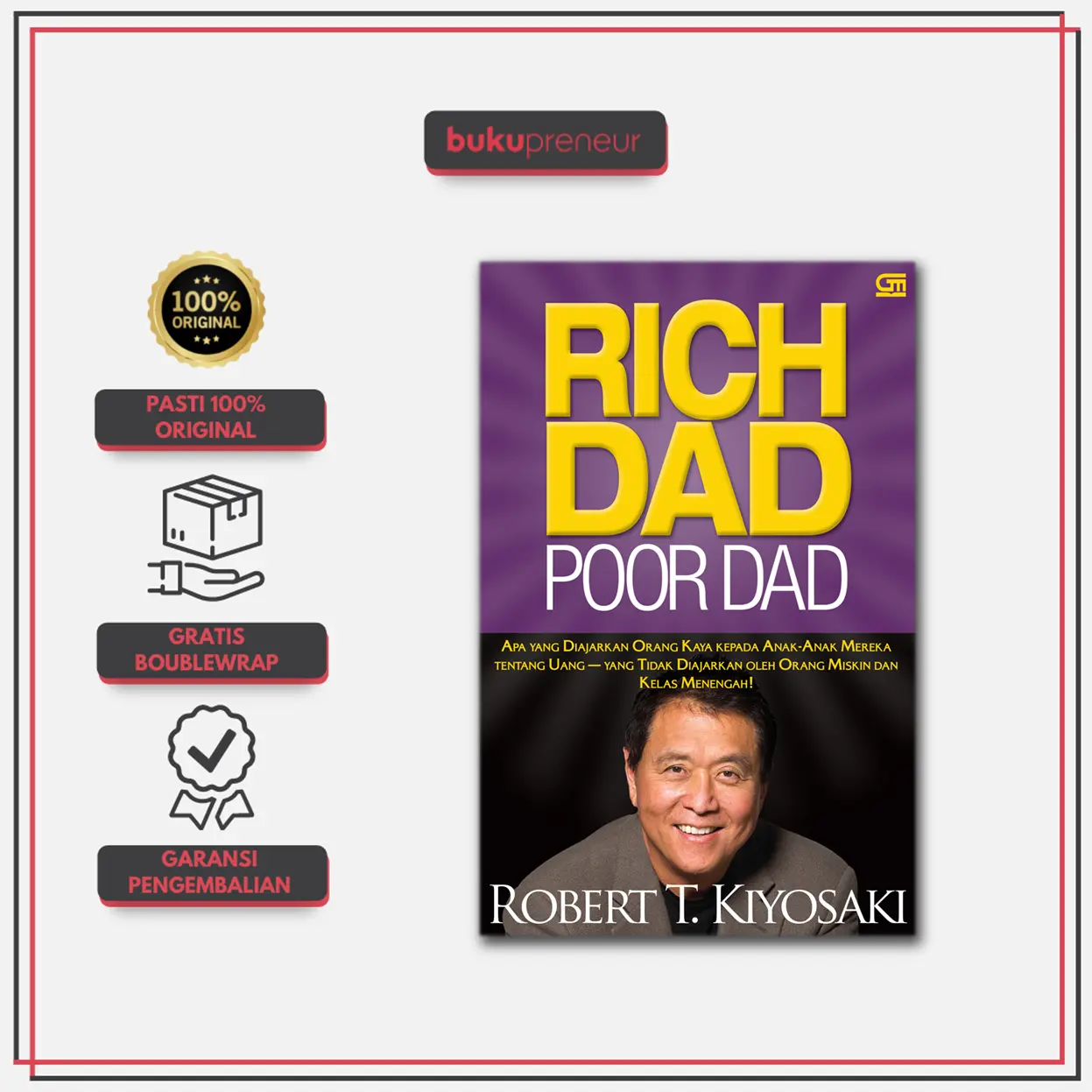 buku Rich Dad Poor Dad - Robert T. Kiyosaki Soft Cover