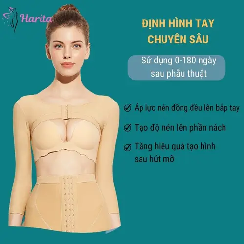Áo gen nịt định hình bắp tay lưng sau h.út m.ỡ cao cấp