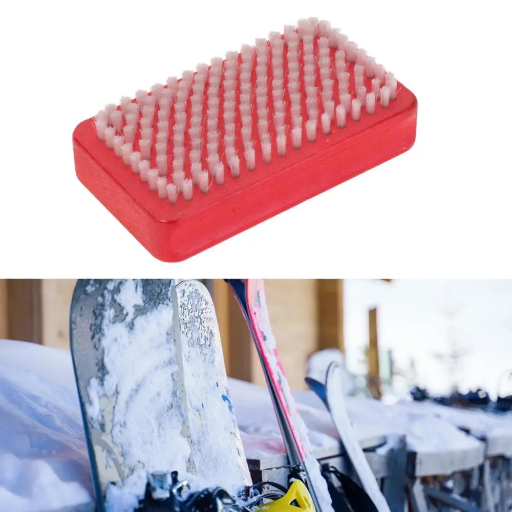 Snowboard Wax Brush Polishing Compact Cleaning Tool Skiing Board Brush