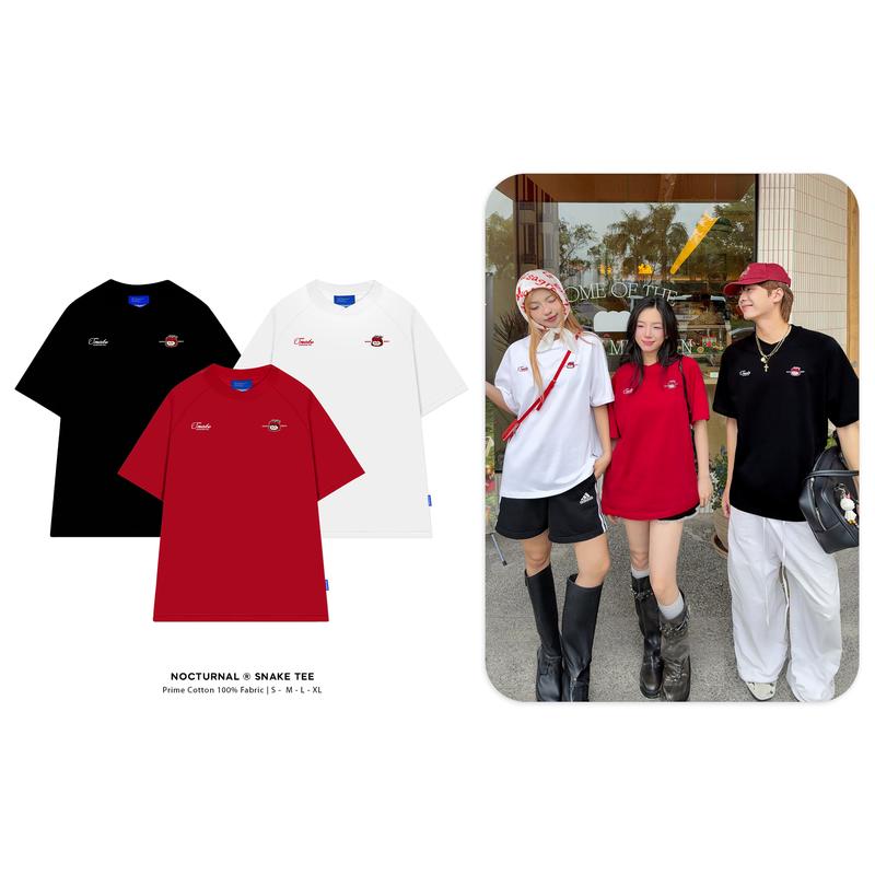 [NO RESTOCK] Áo Thun NOCTURNAL Snake Tee Cotton 100% Nam Nữ Unisex Form Rộng Tay Lỡ Oversize Local Brand Cổ Tròn Cổ Tròn