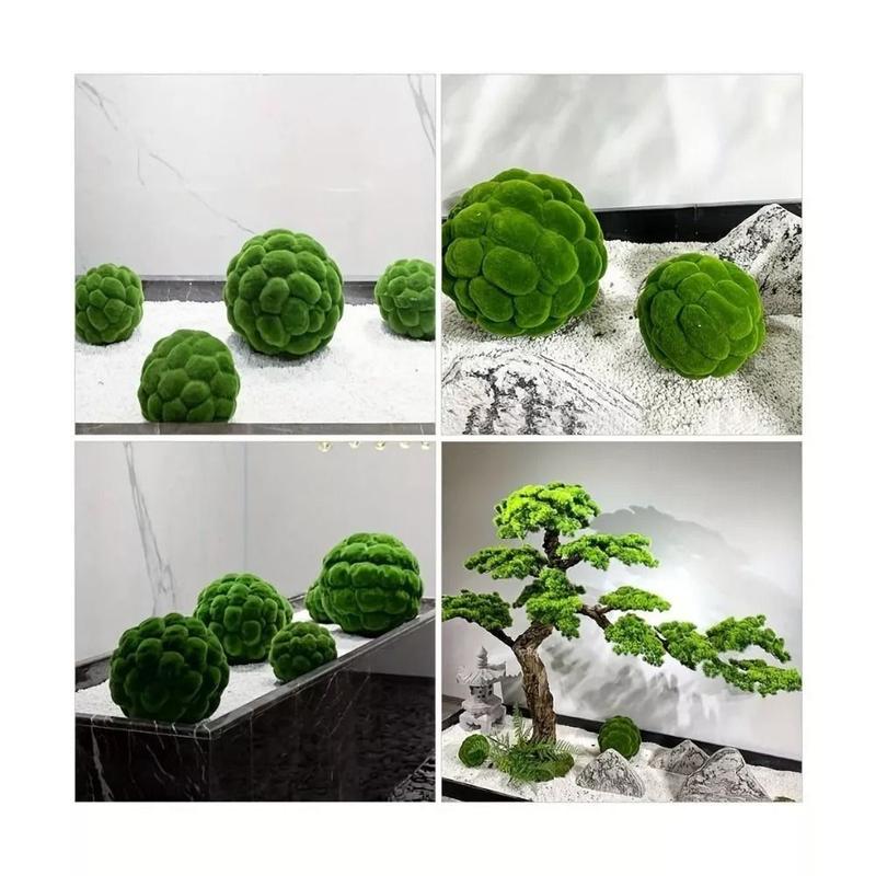 New Foam Artificial Moss Ball Fibre Simulation Moss Moss Rocks Crafts 6
