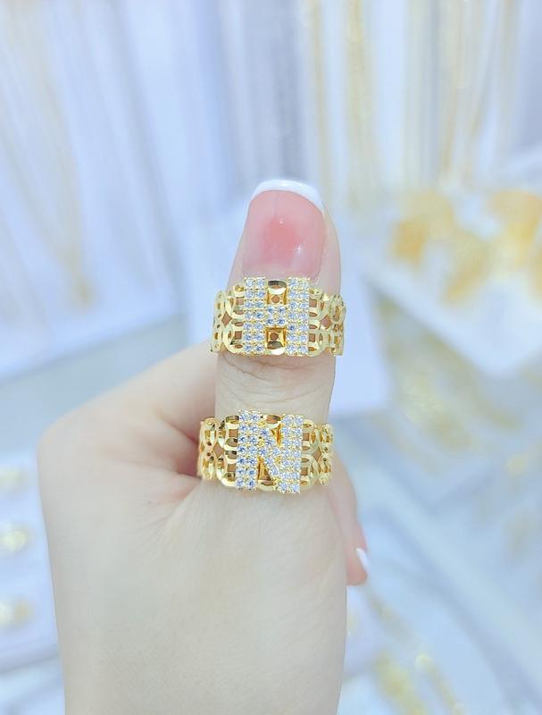 Nhẫn chữ cái theo tên mẫu hot đủ mọi chữ cái  Cao Su Voi