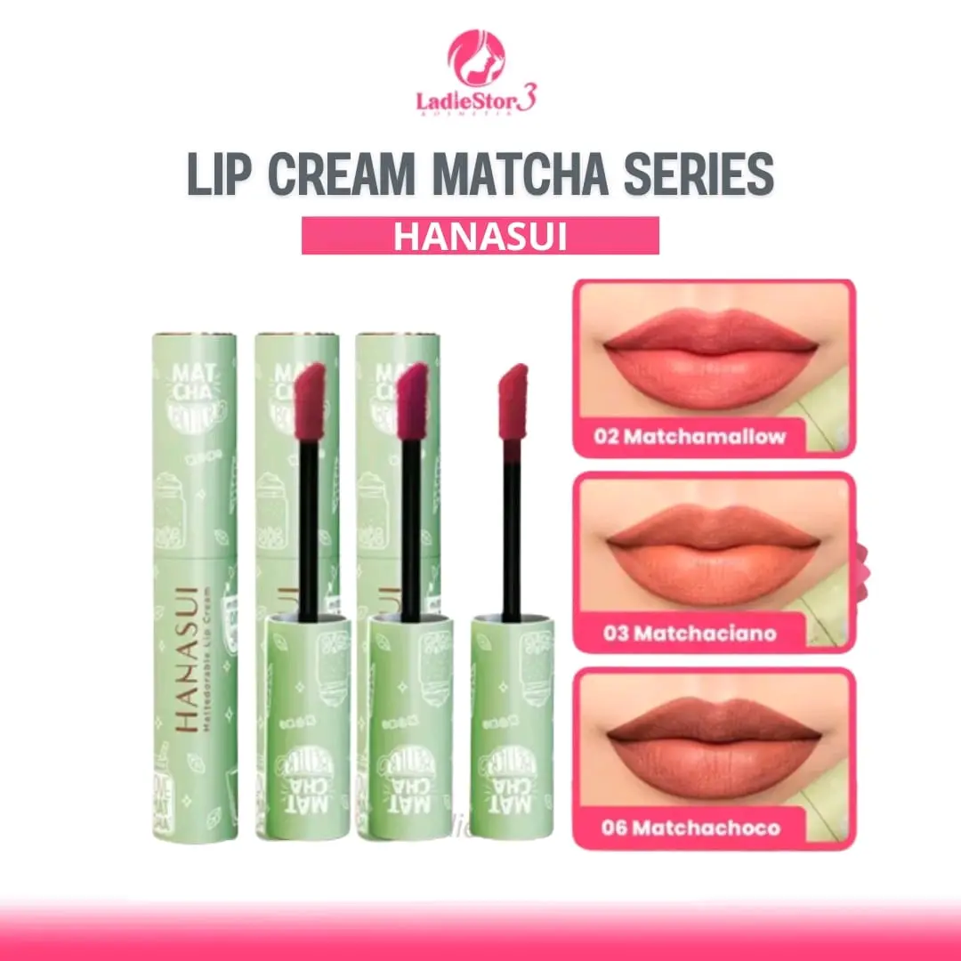 Hanasui Mattedorable Lipcream Matcha Edition
