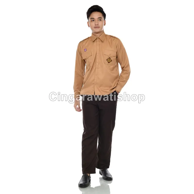 Seragam Pramuka Pembina Pria - Lengan Panjang & Lengan Pendek 3