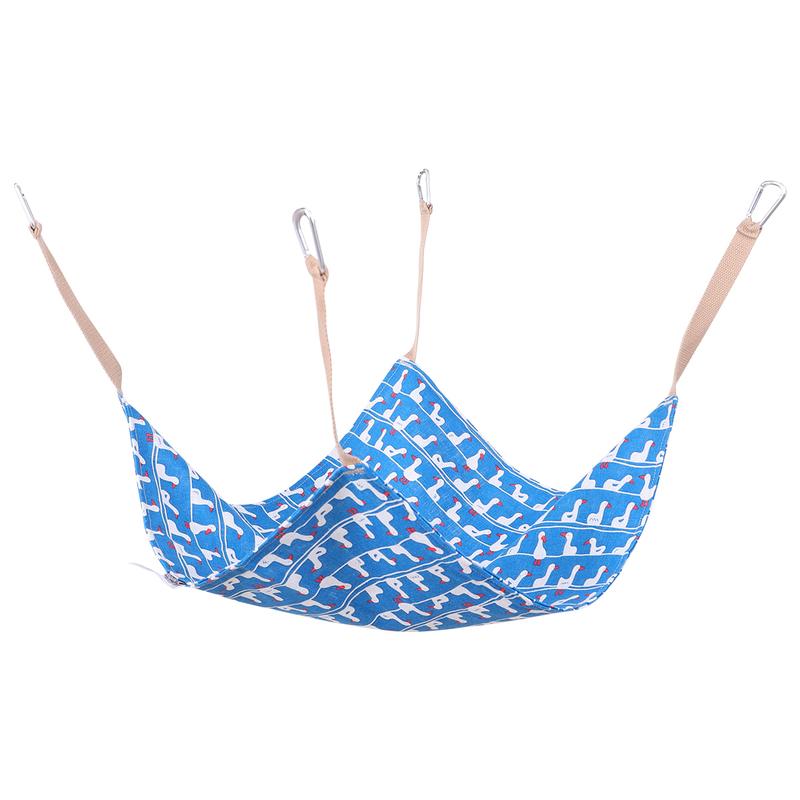 Cat Hammock Pet Bed Peekaboo Ferred Cotton Linen 47x47cm Blue - TikTok ...