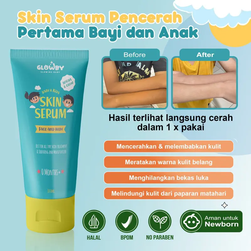 Glowby Skin Serum Lotion Pencerah Kulit Bayi dan Anak 0