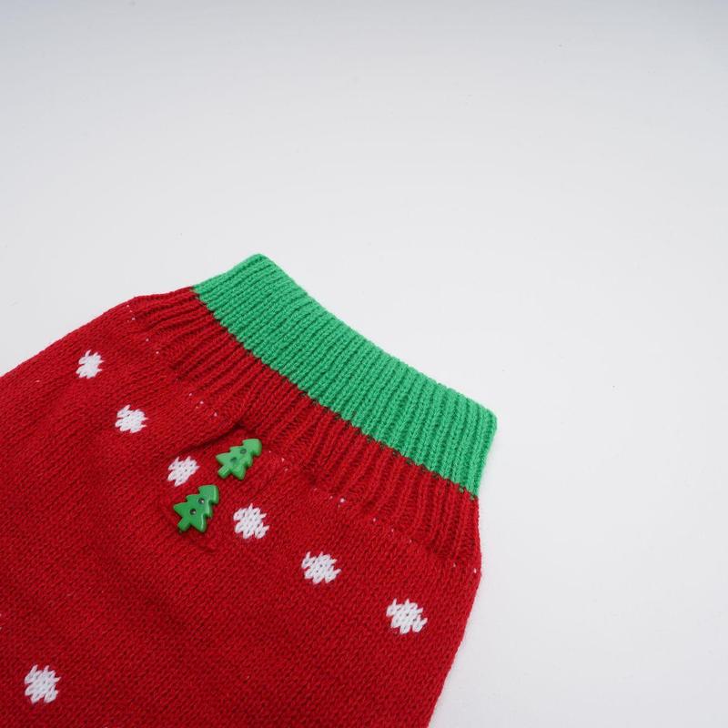 Product Introduction of Cute Tree Pattern Pet Sweater, 1 Count Comfortable Pet Clothes, Pet Clothing for Small Medium Large Dogs & Cats 2
