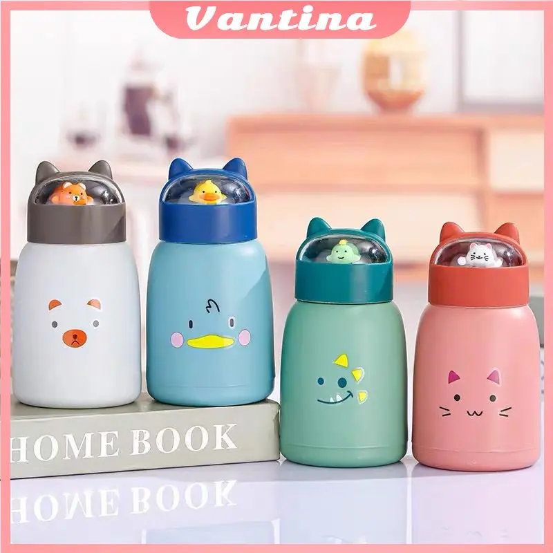 BOTOL MINUM KACA 360ML BOTOL MINUM ANAK KARAKTER LUCU BOTOL MINUM TERMOS BPA FREE 1