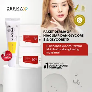Derma XP NIACLEAR dan GLYCORE Krim Hilangkan Jerawat, Mencerahkan Area Lipatan dan Flek Hitam BPOM