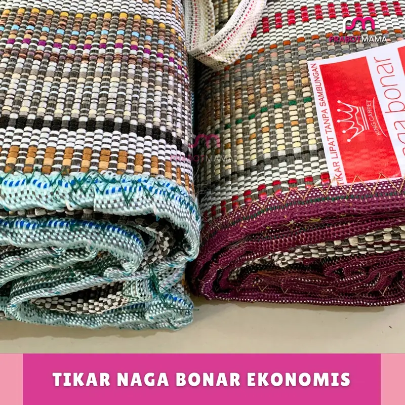 PRABOTMAMA Tikar Naga Bonar Ekonomi 165*300 / Tikar Hajatan / Tiker Lipat Piknik Keluarga 4