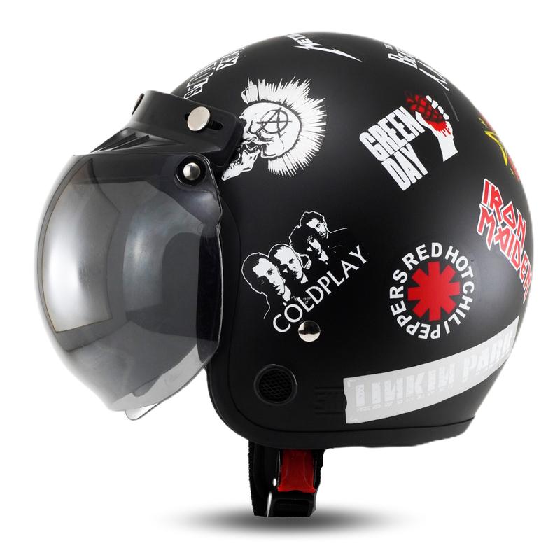 Product Introduction of helm bogo dewasa Helm SNi karakter Lucu kekinian Kaca Motorcycle 24