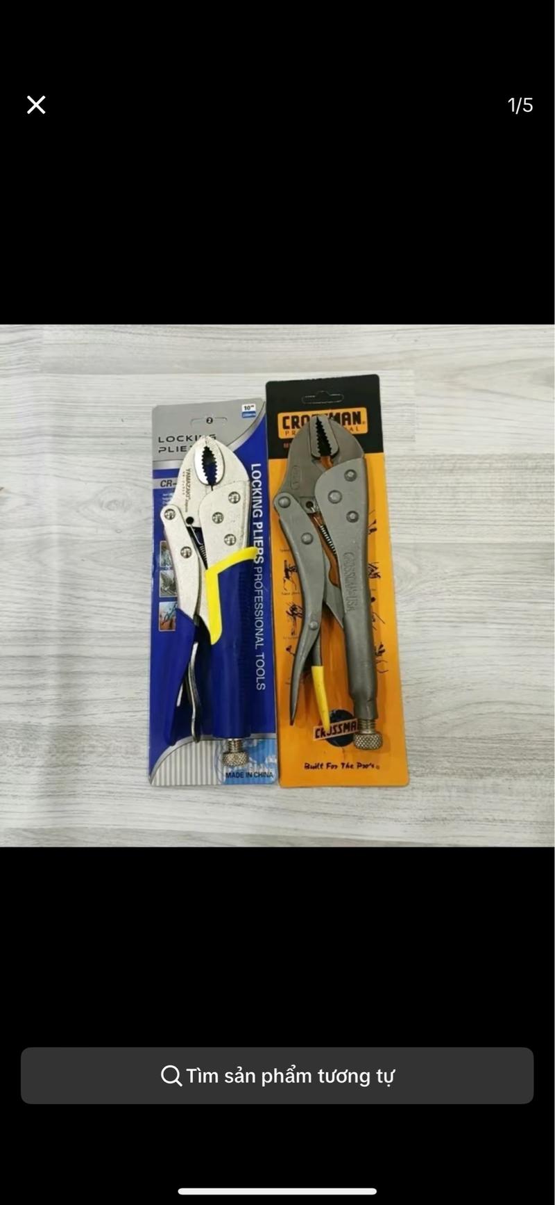 Product Introduction of Combo 2 Kìm Bấm 10in Liwin Miệng Cong CROZZMAN Miệng Bằng  Dài 25cm 3