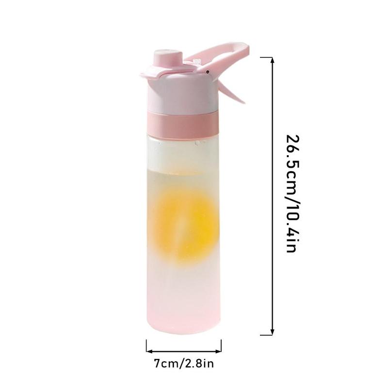 650ml Water Bottle, Large Capacity Spray Water Bottle with Handle, Drinking Cup for Outdoor Sports Office School 1