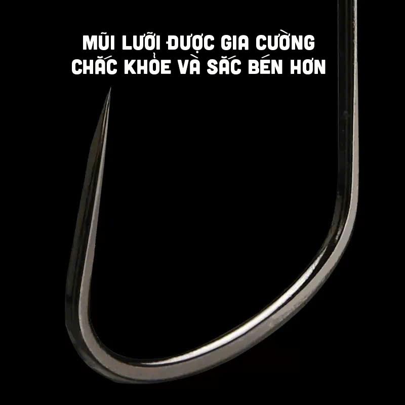Product Introduction of [CHÌ LÁ SHOP] Lưỡi Câu Không Ngạnh Tổng Hợp - Thép Đen,  Nhiều Kích Cỡ -Chuyên dụng Đi Câu 12