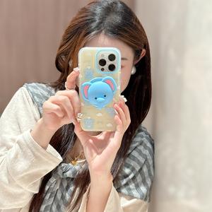 เคสโทรศัพท์ เข้ากันได้กับ iPhone 16 Pro Max และ 15 Pro Max, การออกแบบช้างเมฆ, การออกแบบการ์ตูนน่ารัก, กันกระแทก, ฝาครอบป้องกัน 14 Pro Max, สร้างสรรค์และเป็นส่วนตัว, มาใหม่