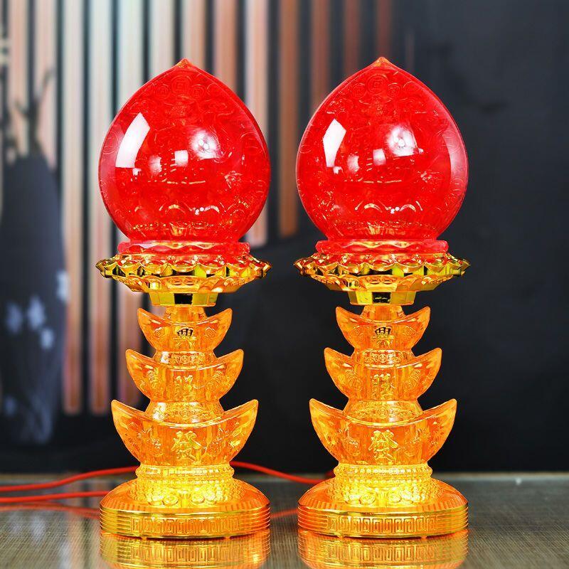 Product Introduction of Lampu Dewan Buddha, Kegunaan Rumah, Lampu Jubao Wangcai, Lampu Dewa Kekayaan LED, Lampu Buddha, Lampu Meja Buddha,  Sesuai untuk Lampu Ilahi kuthu vilakku  set Lighting Pejabat Green agal  vilakku patung  lilin krisdayanti Islamic LED Night Home 15