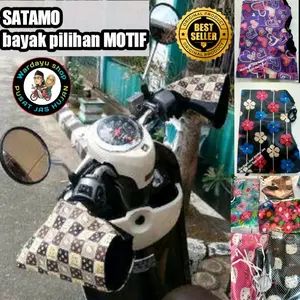Sarung Tangan Motor Satamo / Cover Handle Stang Sepeda Matic Wanita Aksesoris ini Motif