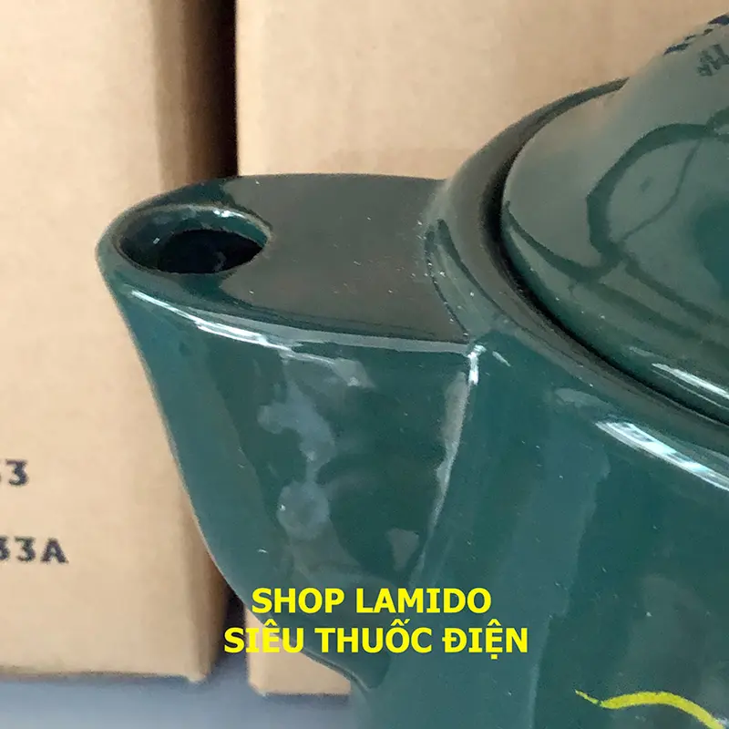 ấm sắc thuốc điện GỐM SỨ BÁT TRÀNG Fujishi 3.2 lít HK-33B - [ XANH LỤC] - siêu thuốc điện nấu tự động ngắt Ấm Siêu Tốc Ấm Đun 1