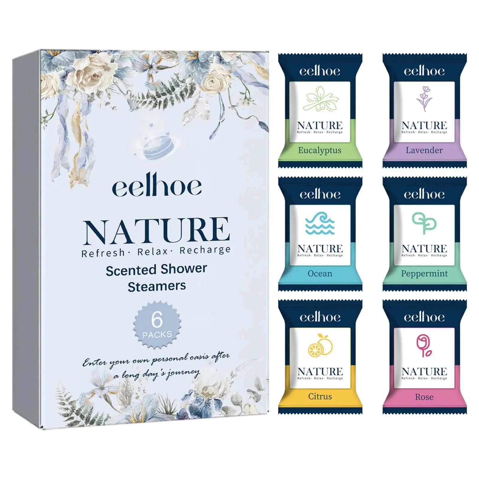Shower Steamers Aromatherapy Tablets Long-lasting Fragrance Nighttime Shower Tablets Bath Bombs for Women Men Bath Supplies