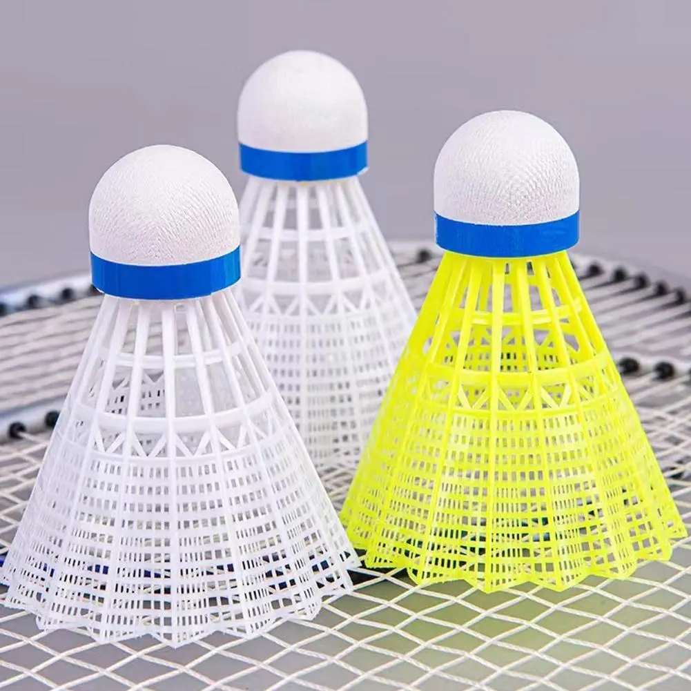 6pcs 12pcs Nylon Ball Plastic Badminton Students Indoor And Outdoor Training Hard Hitting Badminton Ball