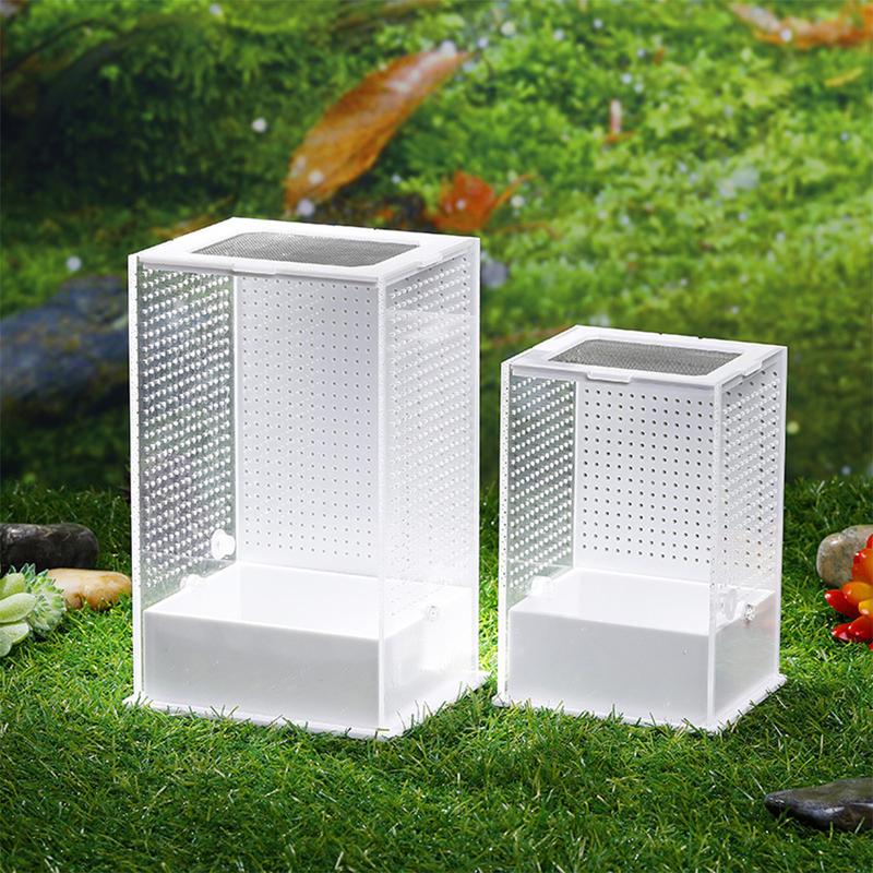 Product Introduction of Reptile Feeding Box Breeding for Case Portable Plastic Terrarium Clear Insect Habitat for Mini Pet Lizard Centipede 2 44