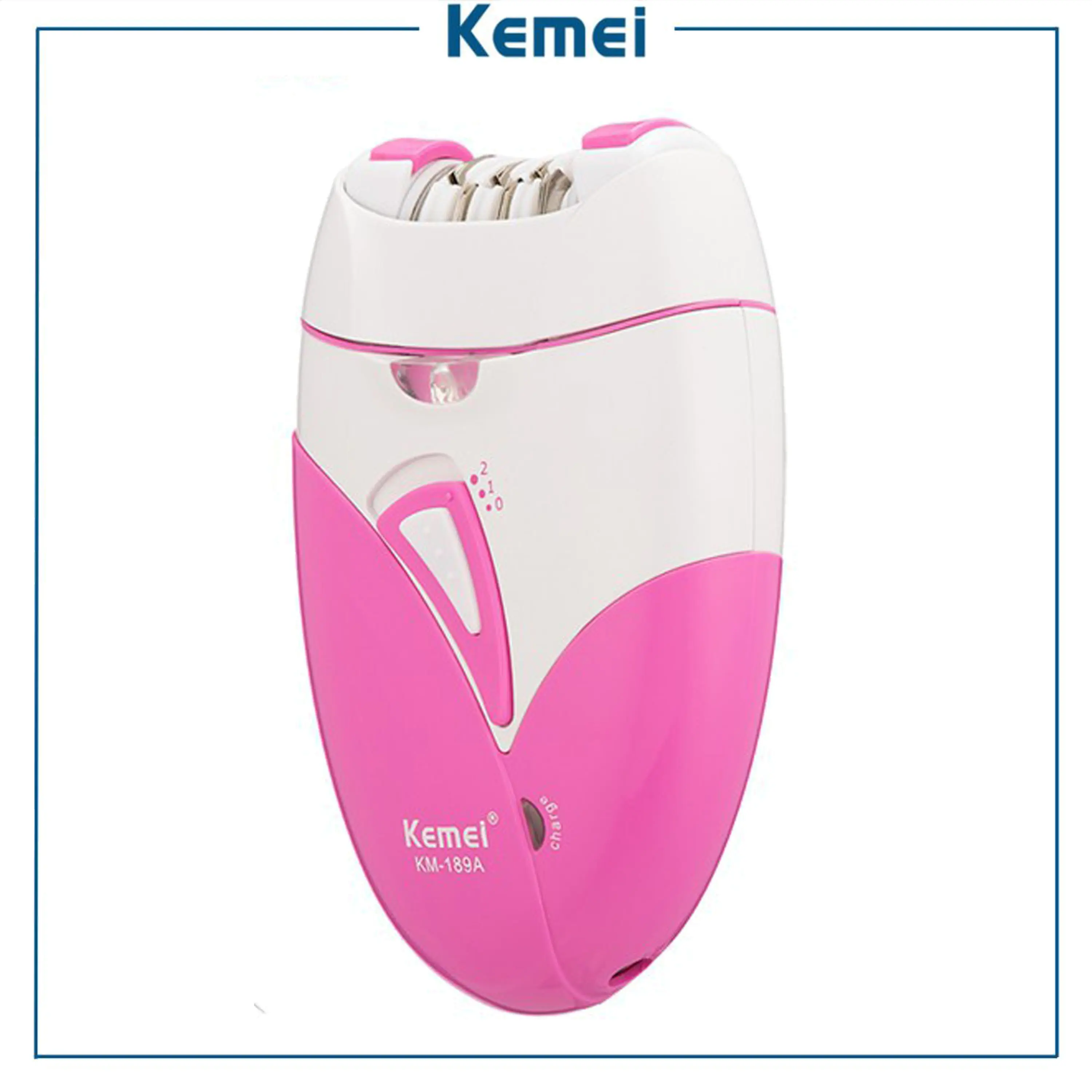 Kemei KM-189A USB Rechargeable Epilator Women Electric Hair Remover Female Epilator Face Depilation Leg Depilatory Removal