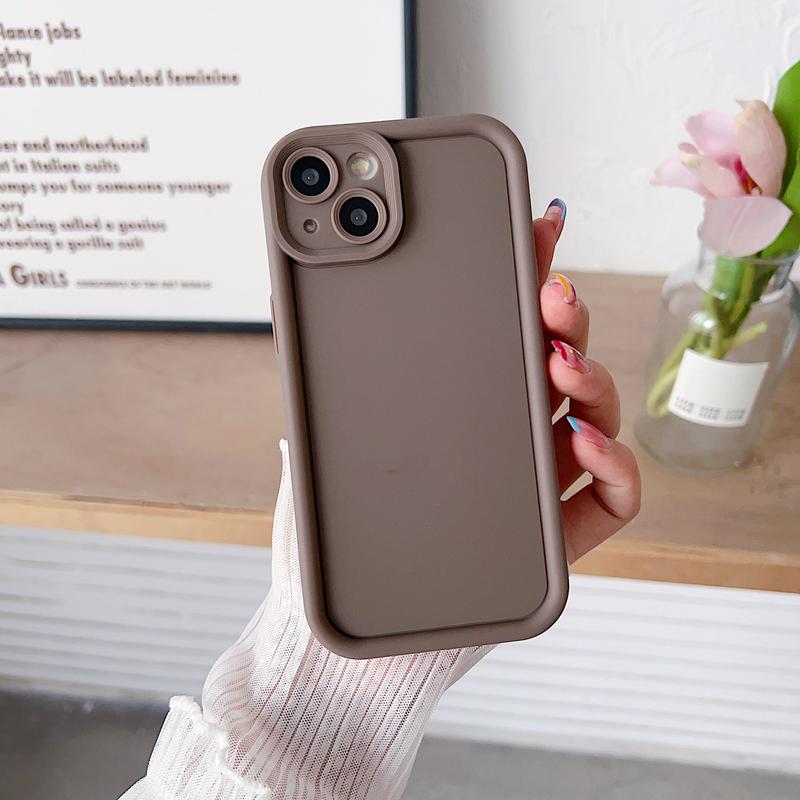 Product Introduction of Device new 16 Silicon Carbide phone case material solid color 14 15 mobile phone protective case 7