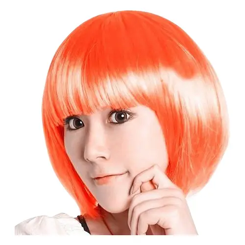 Tóc Giả Thời Trang Cho Nữ, Tóc Ngắn Thẳng, Đầy Đủ, Cosplay, Tiệc Tùng, Bob, Buổi Tối 3