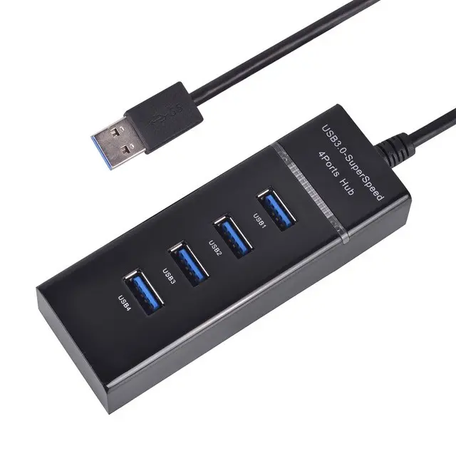 Bộ chia 4 Cổng USB  Dây Dài 30cm - HUB USB  4 Port tốc độ cao 480Mbps