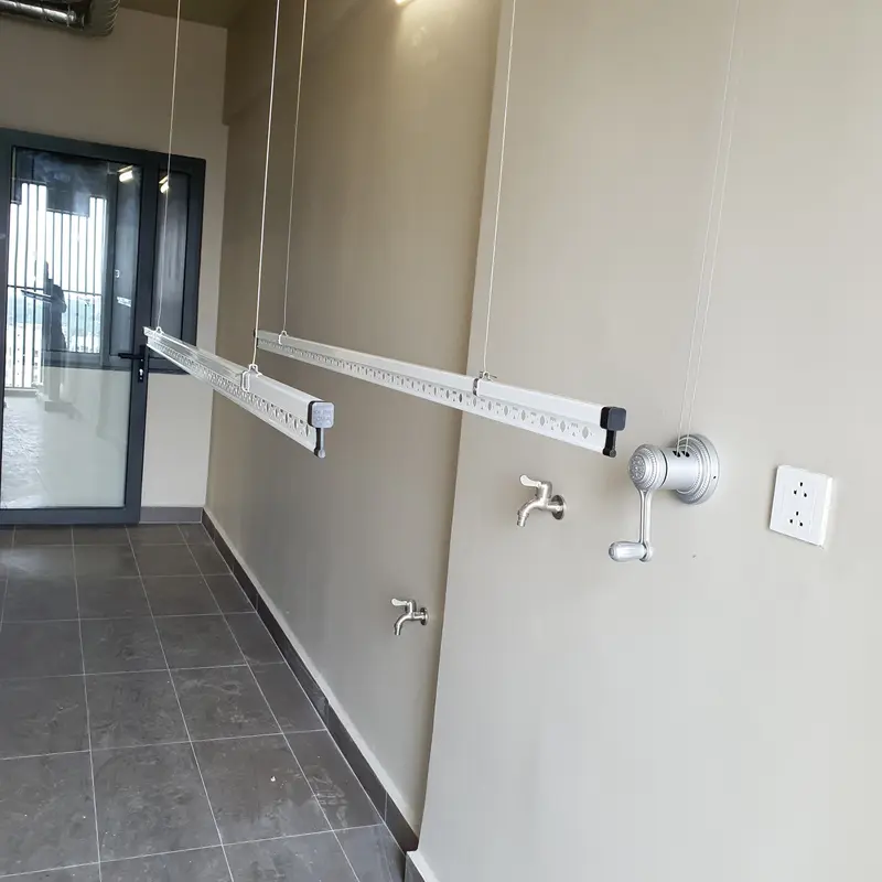 Giàn phơi quần áo Hòa Phát KS950 (Loại gắn trần ) Dài 1m5 - 1m8 - 2m 2