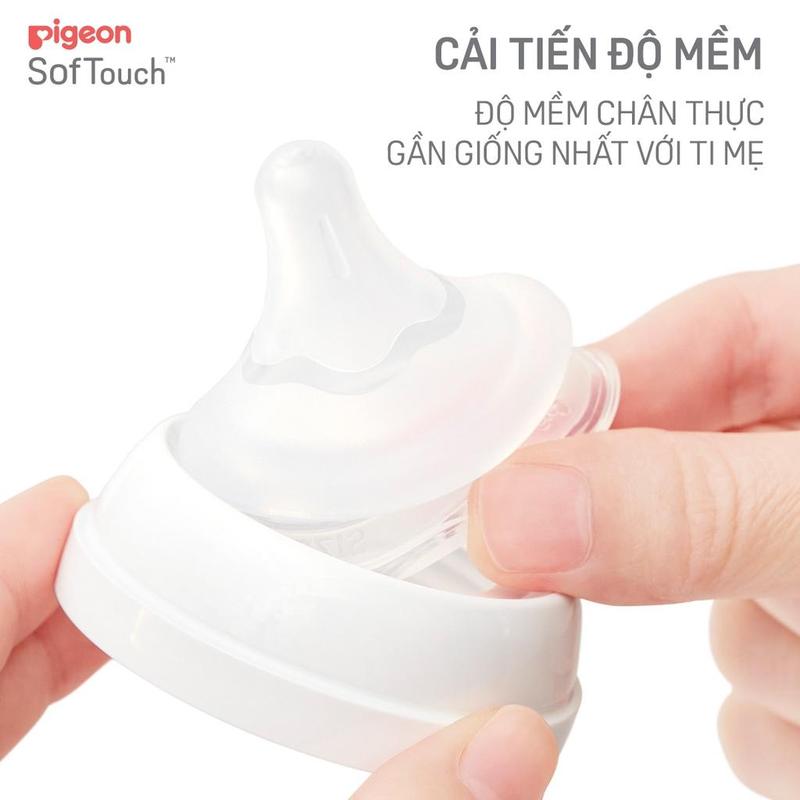 Bình Sữa Pigeon PPSU Softouch Baby-Friendly World 160ml/240ml - Nhiều Hoạ Tiết 6