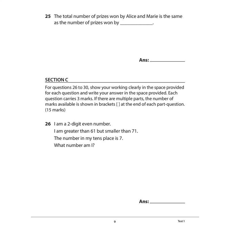 Product Introduction of 100% Quality Primary 1 Mathematics Practice Papers (Second Edition) 8