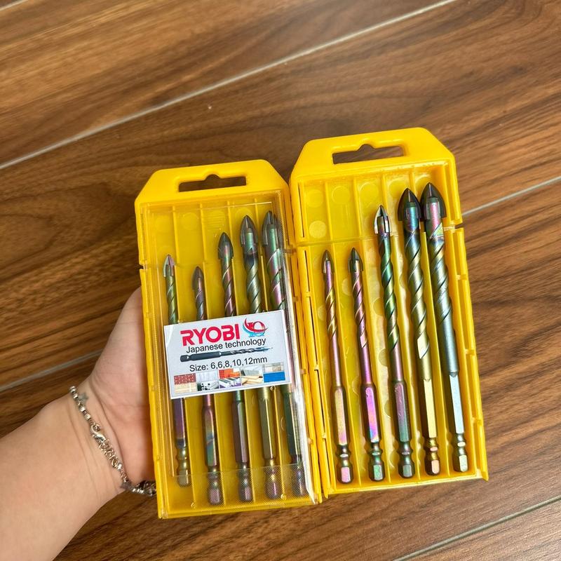 Mũi khoan đa năng 6-12mm chân lục giác thông dụng, khoan tường khoan sắt mũi khoan khoét phuộc