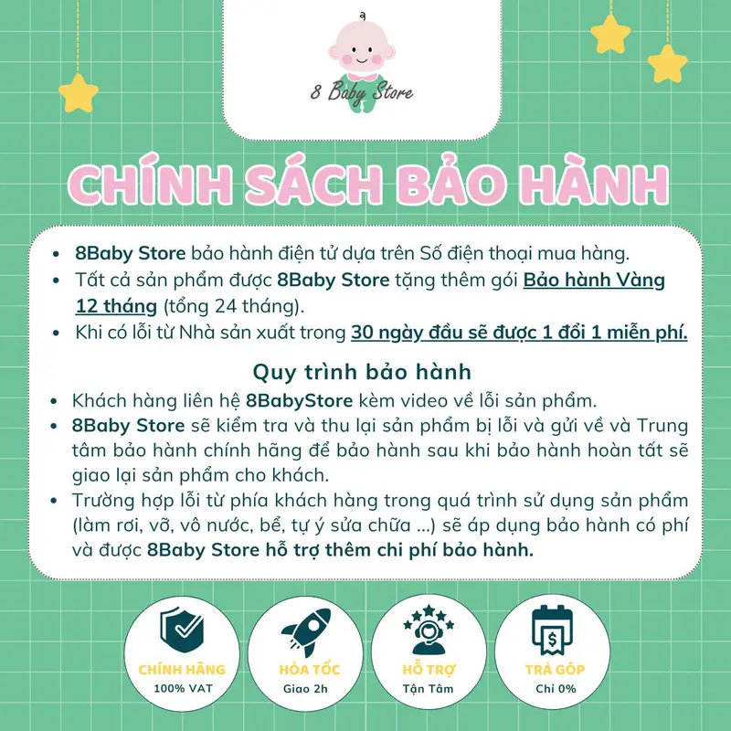 [Voucher Độc Quyền + Quà Tặng] Xe đẩy gấp gọn siêu nhẹ ToBe Plus cho bé từ 6-36 tháng - Kèm Mái che và đệm ngồi 1