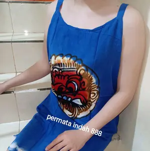 daster wanita tank top bali/tali motif barong lukis size  M,L, XL, XXL bahan tebal dan adem