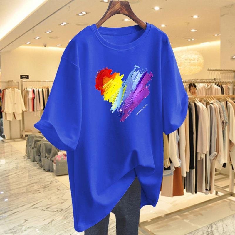Product Introduction of Áo Thun Cotton ngắn Tay Cỡ Lớn Màu Xanh Lá Huỳnh Quang, Dành Cho Nữ, Dáng Rộng Vừa Vặn, Dài Trung Bình Che Hông, Áo Ngoại Cỡ, Thích Hợp Cho Mùa Hè Mới 2025 10