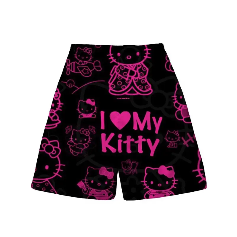 Quần Hello Kitty Hoạt hình nam nữ, quần đi biển, kỉ yếu 1