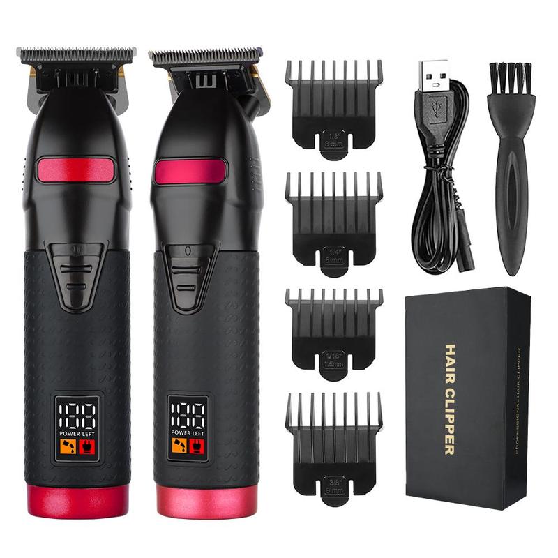 Rechargeable Hair Clipper Set, 1 Set Hair Clipper & Accessories, Professional Hair Trimmer Set, Salon, Barbershop, Hair Clipper Trimmer Neon Clipper 8