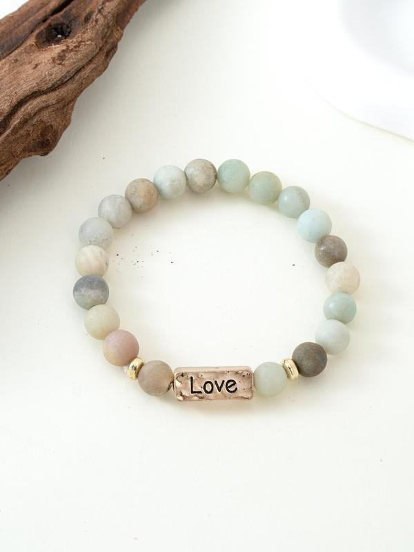 Natural Stone Beaded Bracelet, Boho Style Jewelry for Women & Men, Fashion Accessories for Daily Wear, Trendy All-match & Exquisite Jewelry for Birthday Gift 3
