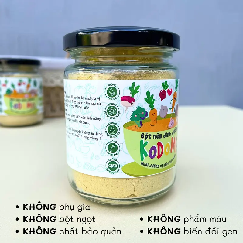 Bột Nêm Rau Củ Ăn Dặm Kodomo Jan’s Cho Bé 6m+ Gia Vị 3