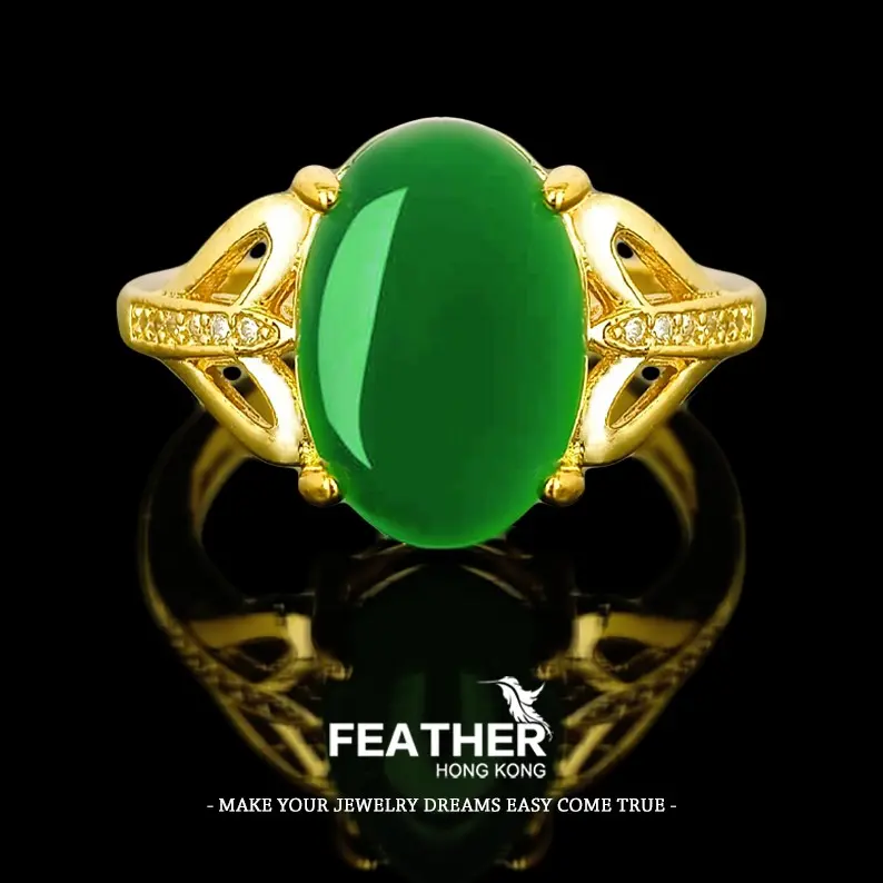 FEATHER HONGKONG - ( FREESIZE ) - KUALITAS TINGGI CUSTOM SENDIRI - CINCIN GIOK WANITA