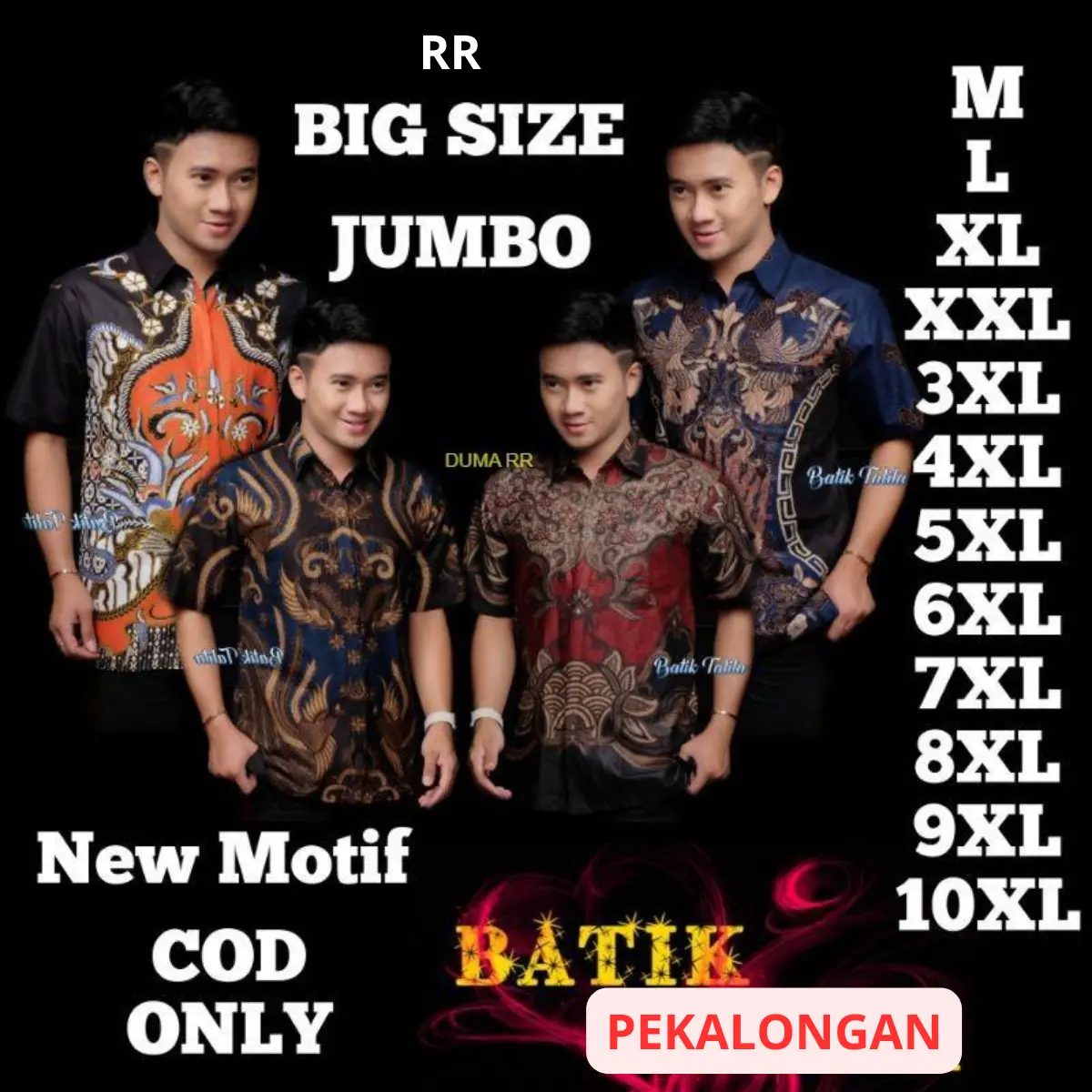 kEMEJA BATIK PRIA LENGAN PENDEK BIG SIZE JUMBO M.L.XL.XXL.3XL.4XL.5XL.6XL.7XL.8XL.9XL.10XL