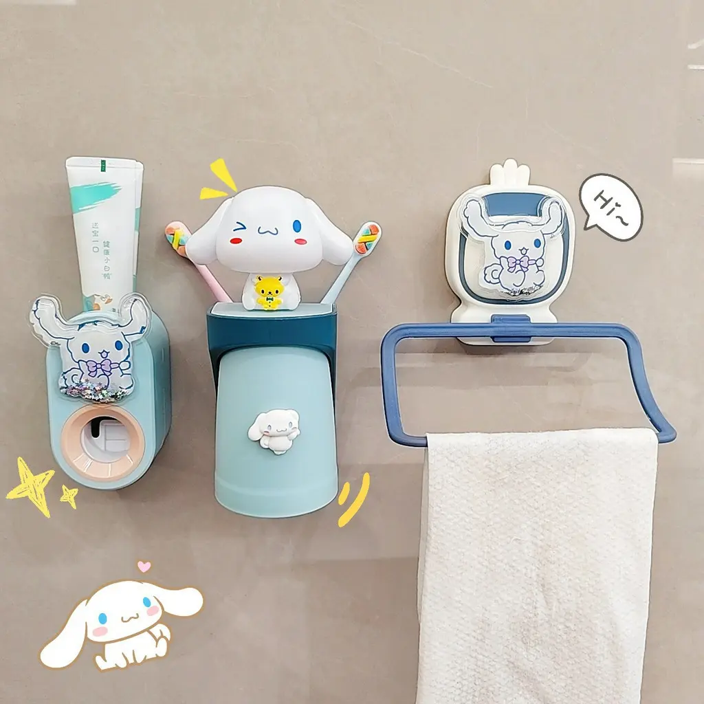 Cốc Súc Miệng Từ Tính, Cốc Bàn Chải Đánh Răng, Treo Tường, Dành Cho Trẻ Em, Bộ Rửa, Cô Gái