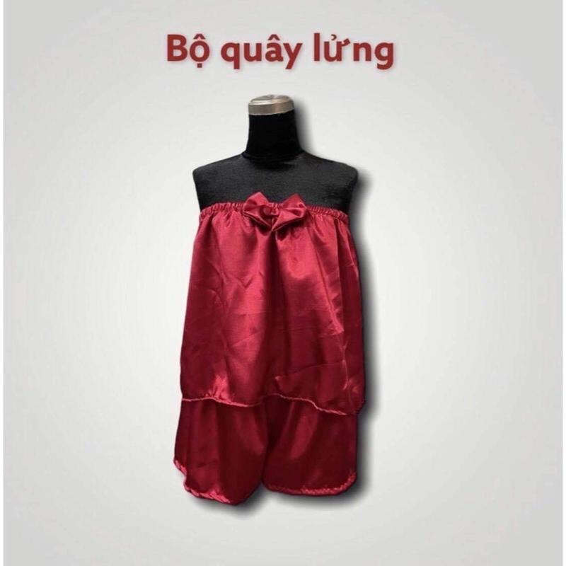  Bộ quây lửng spa phi lụa đẹp Nữ Women Áo 