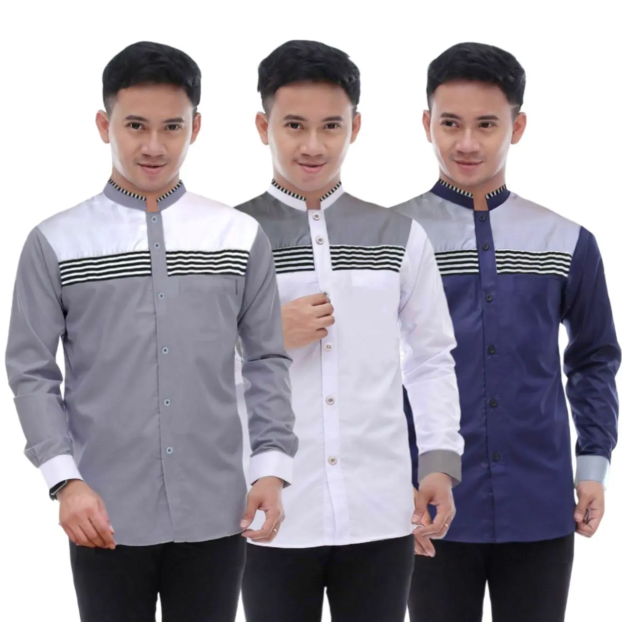 BAJU KOKO LENGAN PANJANG MOTIF TERBARU