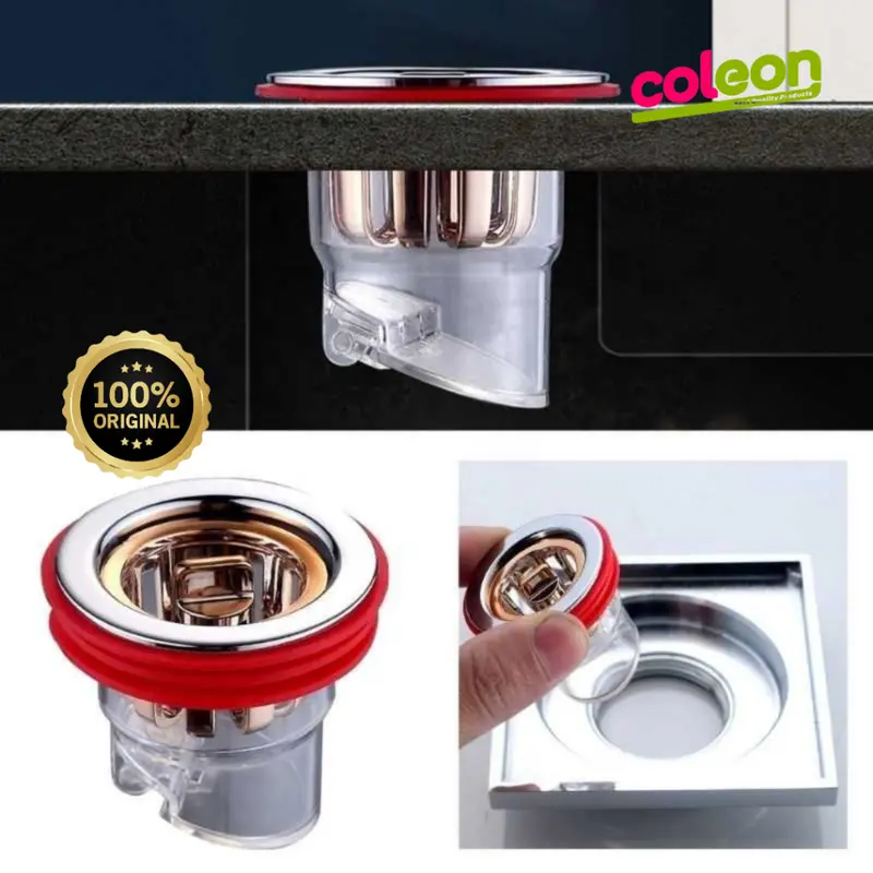 TSM Penutup Saluran Air Kamar Mandi Anti Bau & Serangga – Stainless Steel Tahan Lama Wastafel 3