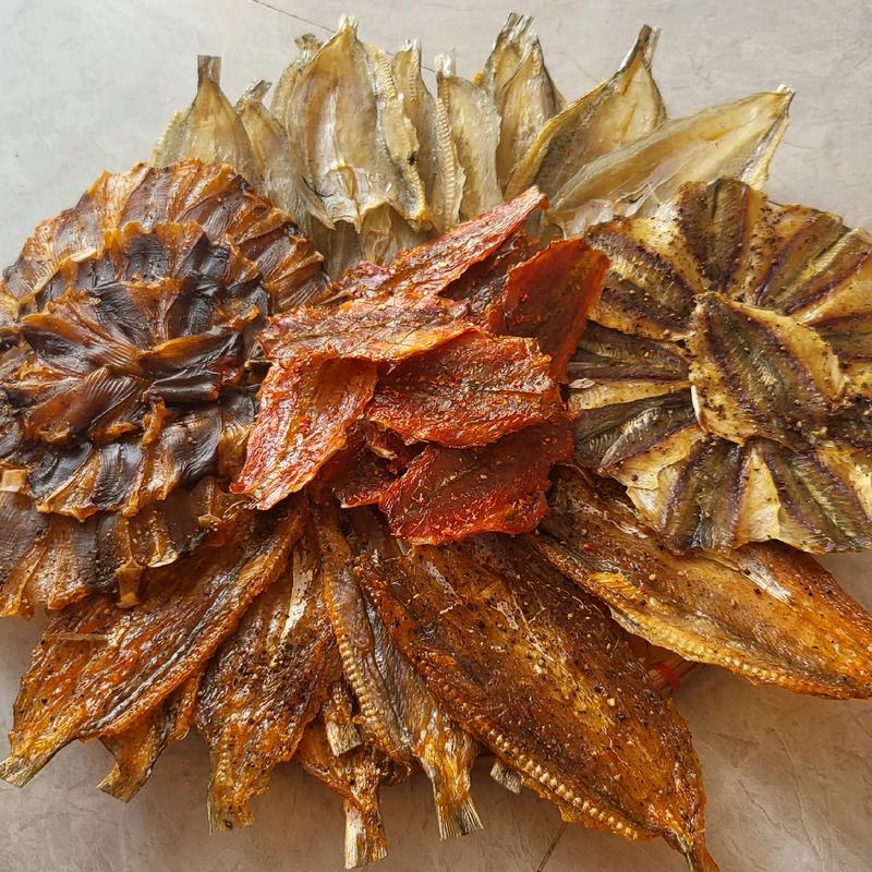 Combo 5 Loại Khô Cá Gồm: Khô Cá Ngân Chỉ Vàng, Khô Cá Đuối, Khô Cá Phèn, Khô Cá Mối Vị Mặn, Khô Cá Mối Vị Ngọt (Túi 0.5kg) Food Thức Ăn